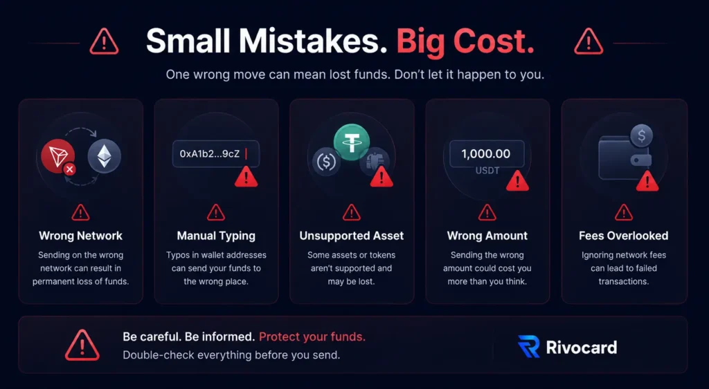 Common crypto card funding mistakes to avoid