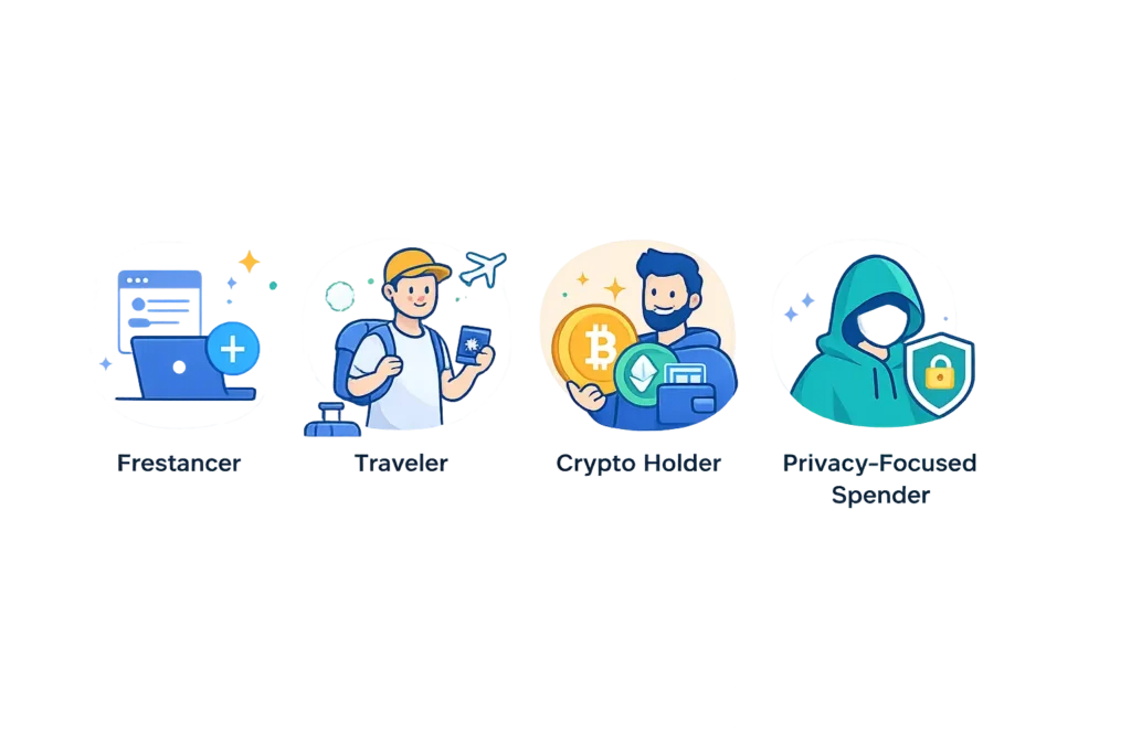 Common use cases for crypto prepaid cards