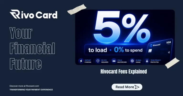 Rivocard fees explained: 5% to load, 0% to spend