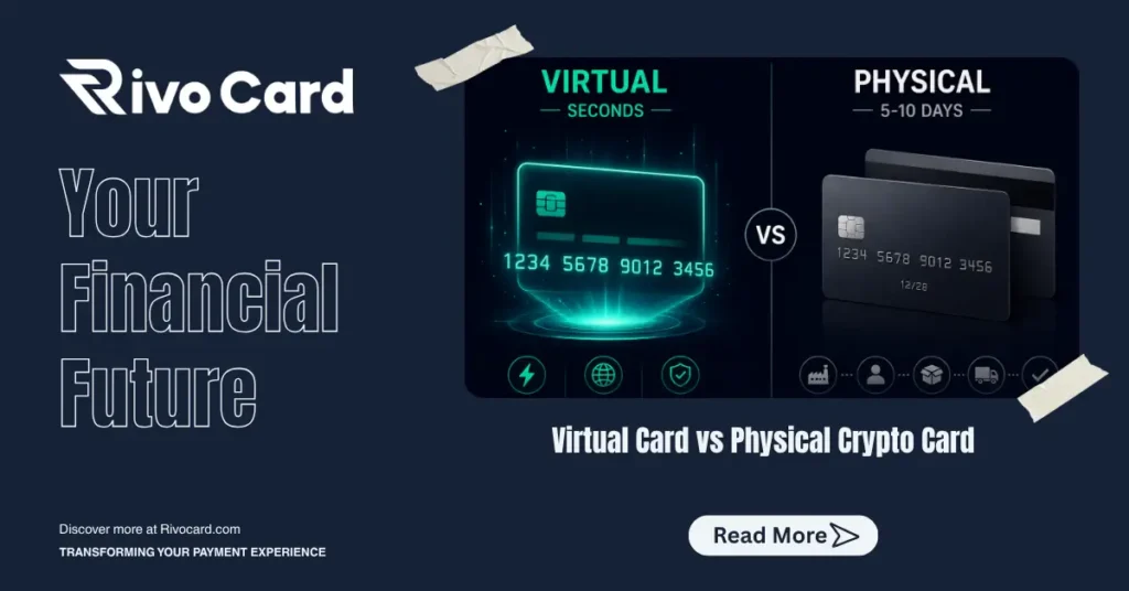 Virtual card vs physical crypto card — key differences explained