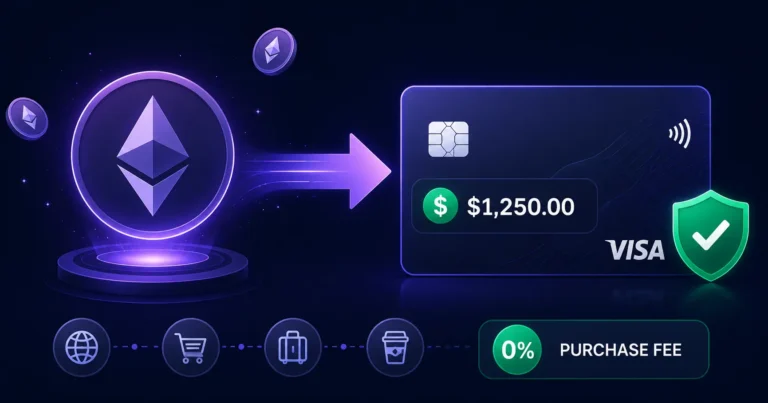 Ethereum prepaid card — deposit ETH and spend anywhere Visa is accepted