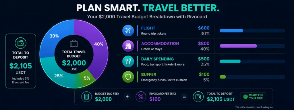 How to plan and fund a Rivocard travel card before an international trip