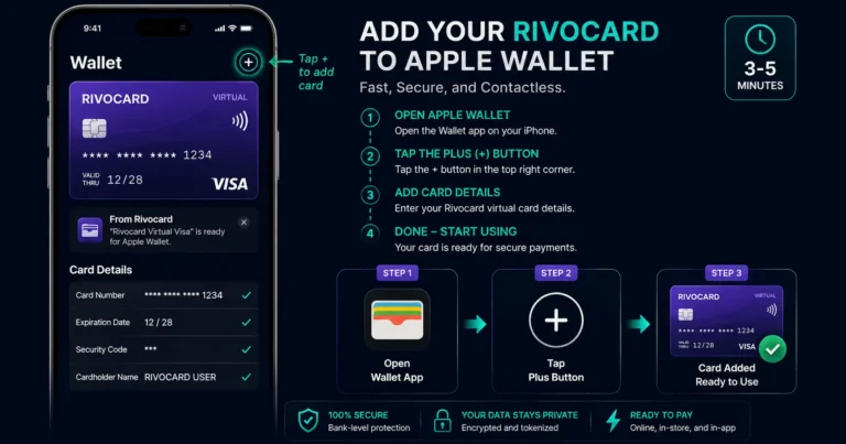How to add a Rivocard virtual crypto card to Apple Wallet - step by step guide