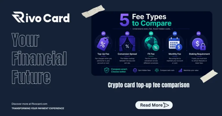 Crypto card top-up fee comparison